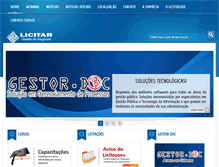 Tablet Screenshot of licitar-al.com.br